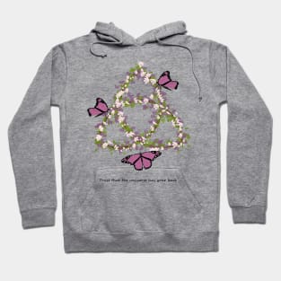 Triquetra Trinity Floral Symbol Hoodie